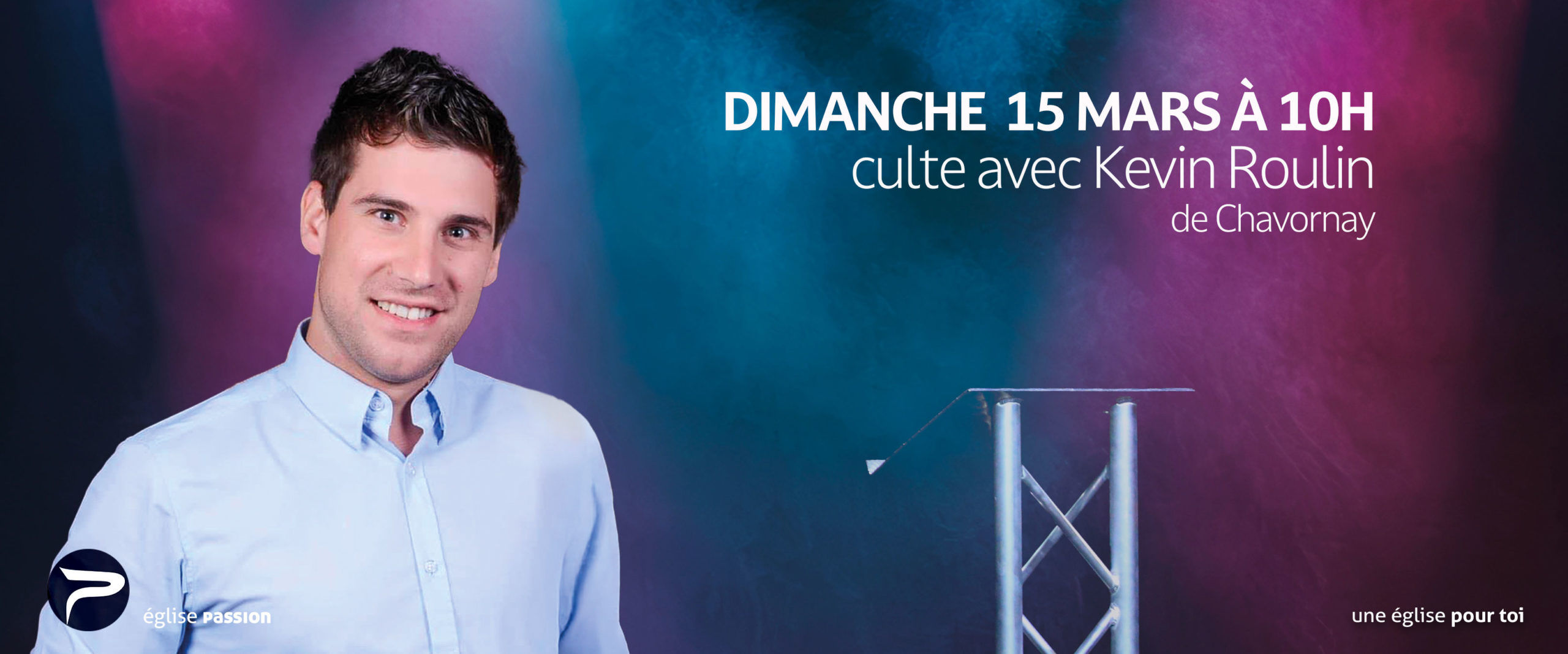 Kevin Roulin à l'église Passion Neuchâtel le 15.03.2026