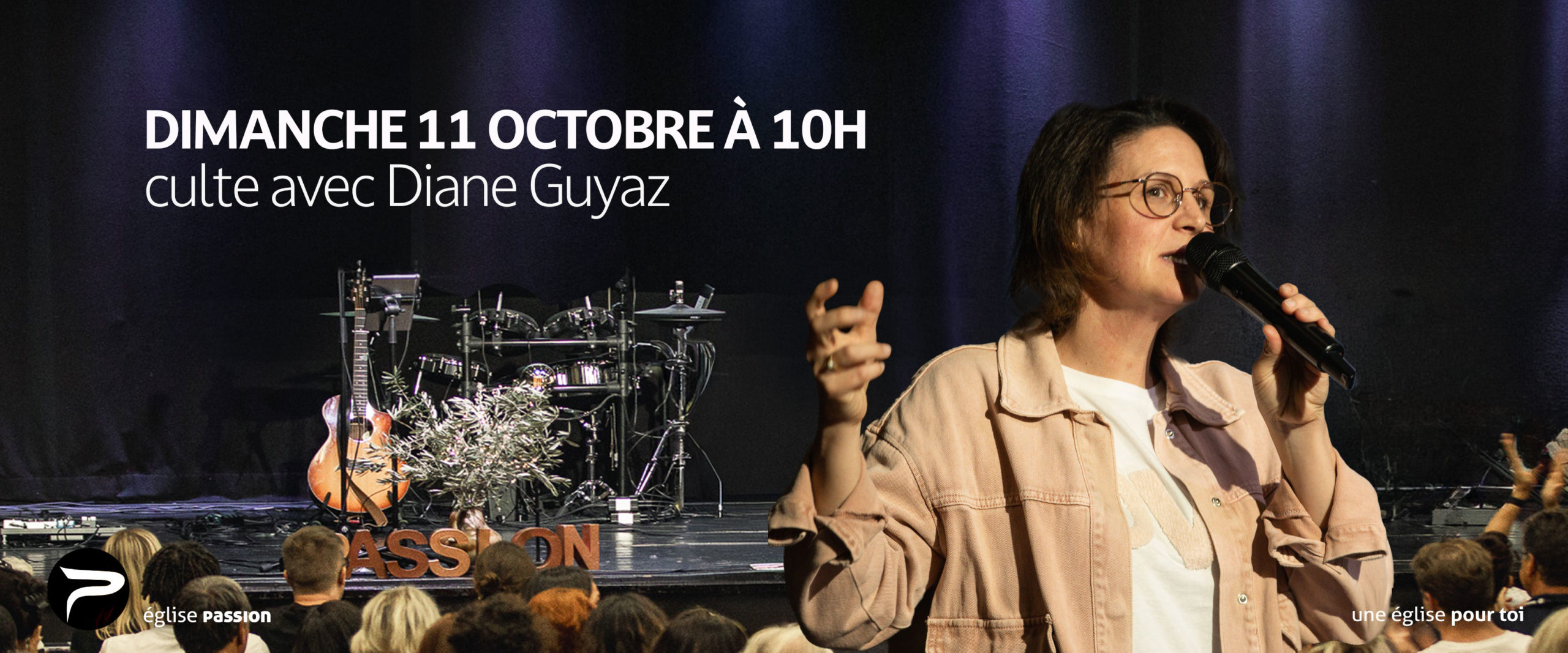 Culte dimanche 11 octobre 2026 à 10h avec Diane Guyaz à l'église Passion Neuchâtel Culte dimanche 11 octobre 2026 à 10h avec Diane Guyaz à l'église Passion Neuchâtel
